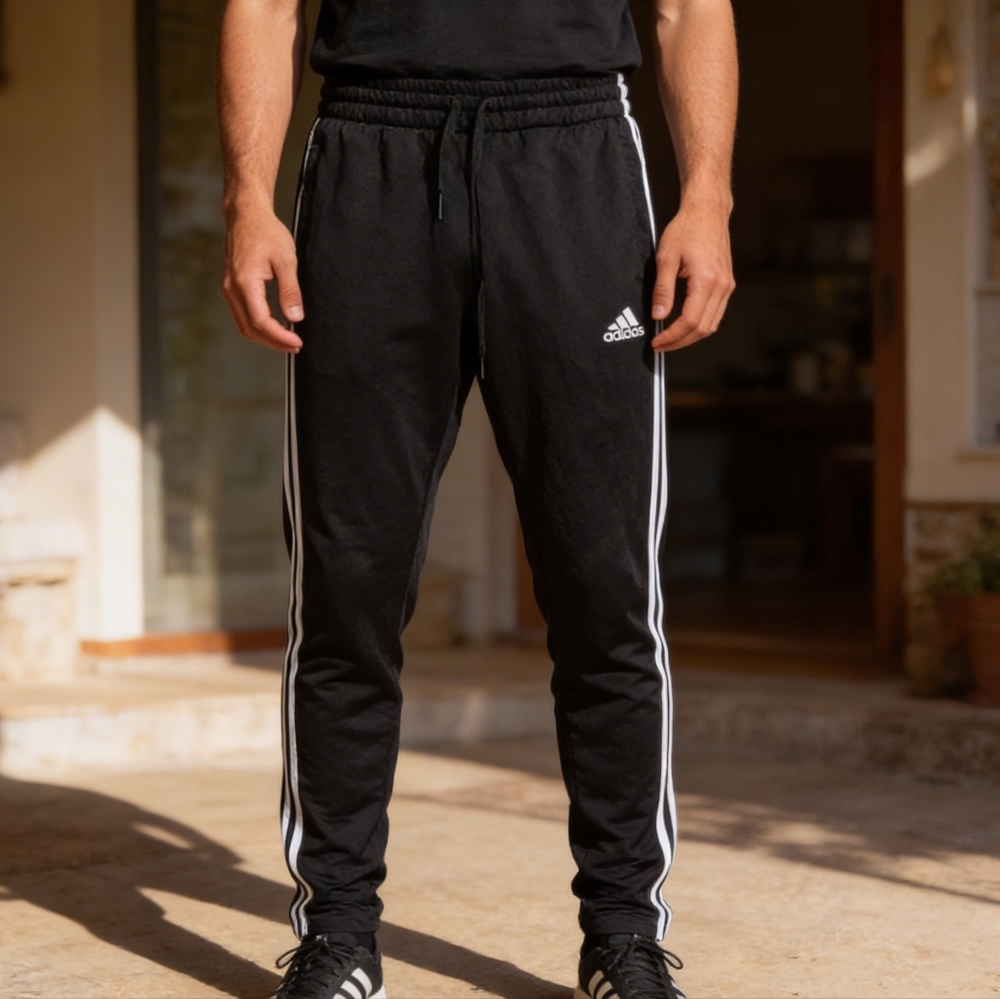 Adidas Black Joggers with White Accents Size XS | Athletic, Comfortable Fit